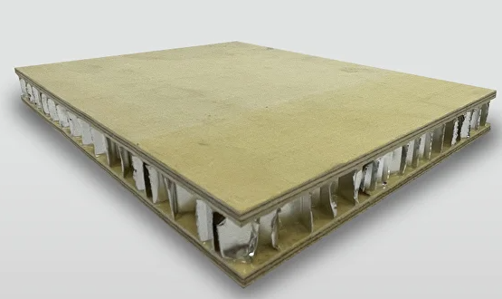 Алюминиевые сотовые панели с покрытием из фанеры